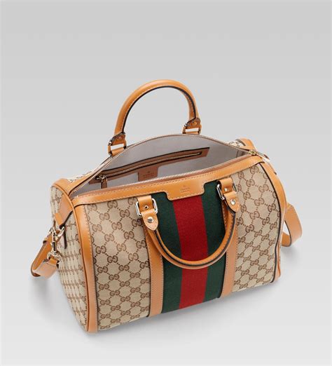 gucci vintage web medium boston bag price|vintage gucci handbags 1960 tote.